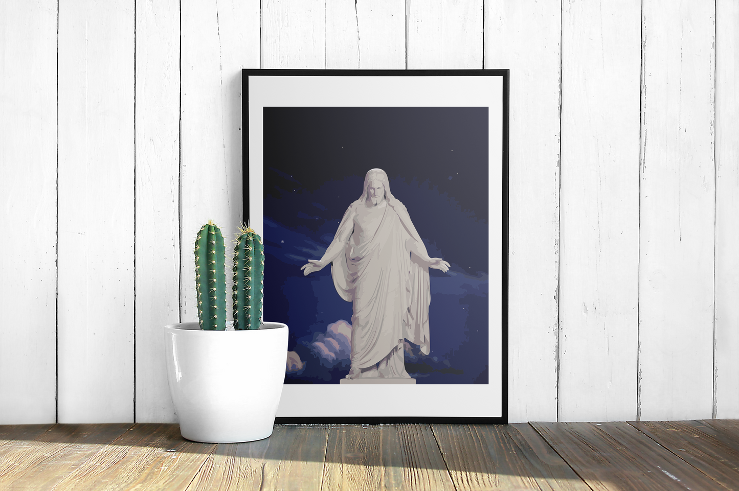 Christus Paint bu Numbers Kit on Frame