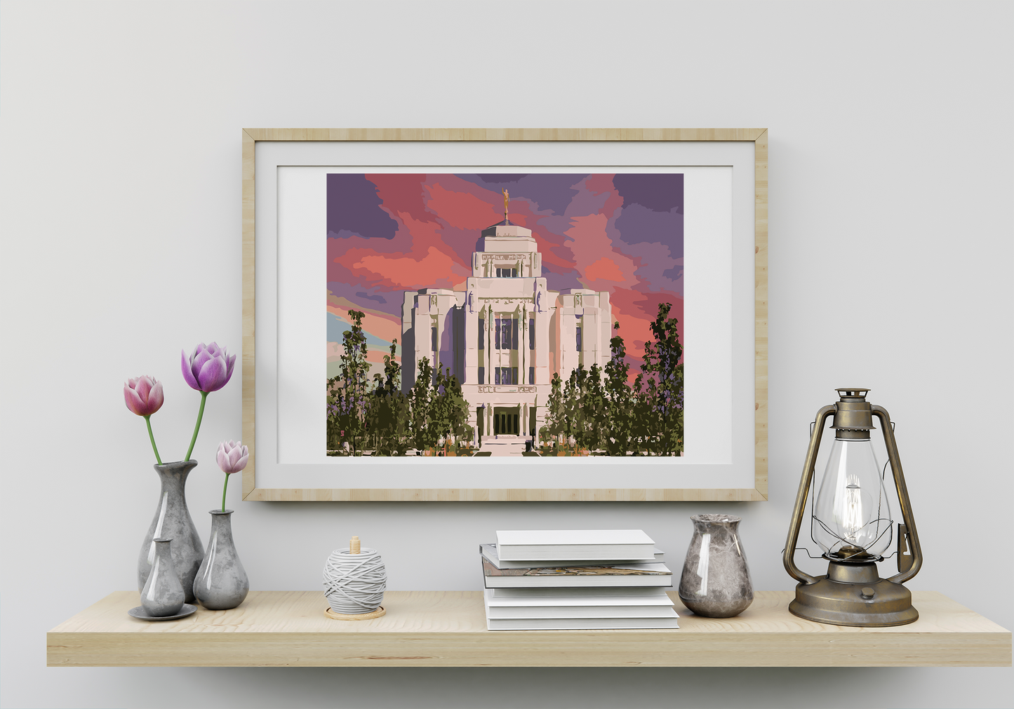 Meridian Idaho LDS Temple Paint By Numbers Kit