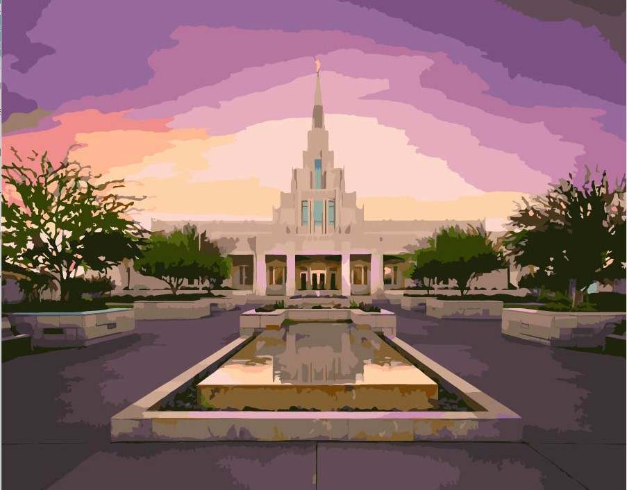 Phoenix Arizona Temple Paint By Numbers Kit
