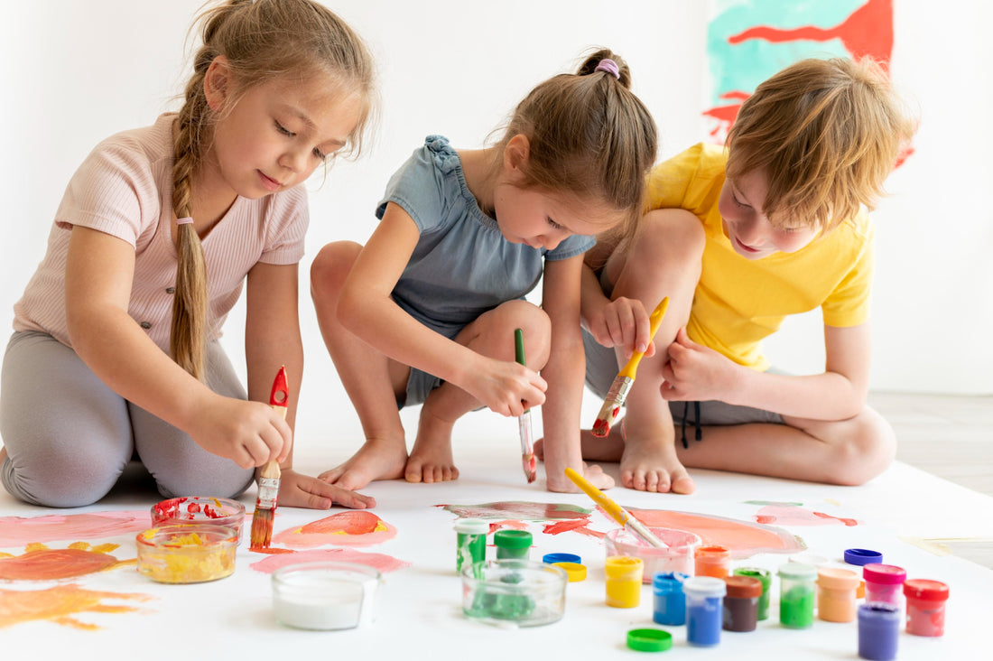 Friends Painting Together