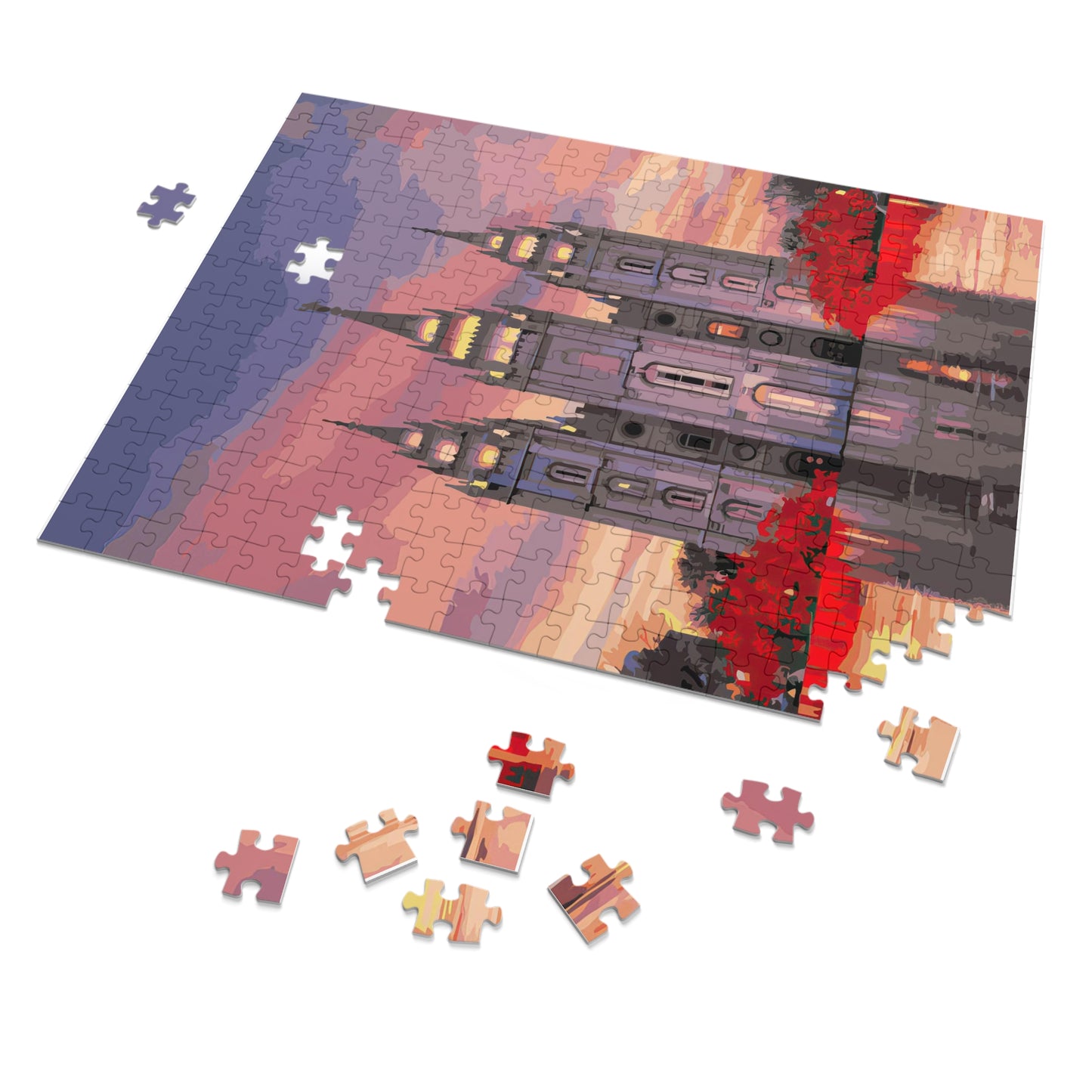 Salt Lake City Temple Sunset Puzzle