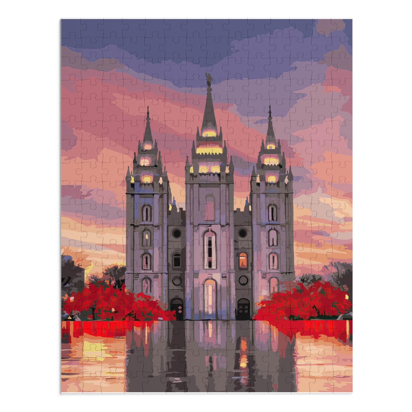 Salt Lake City Temple Sunset Puzzle