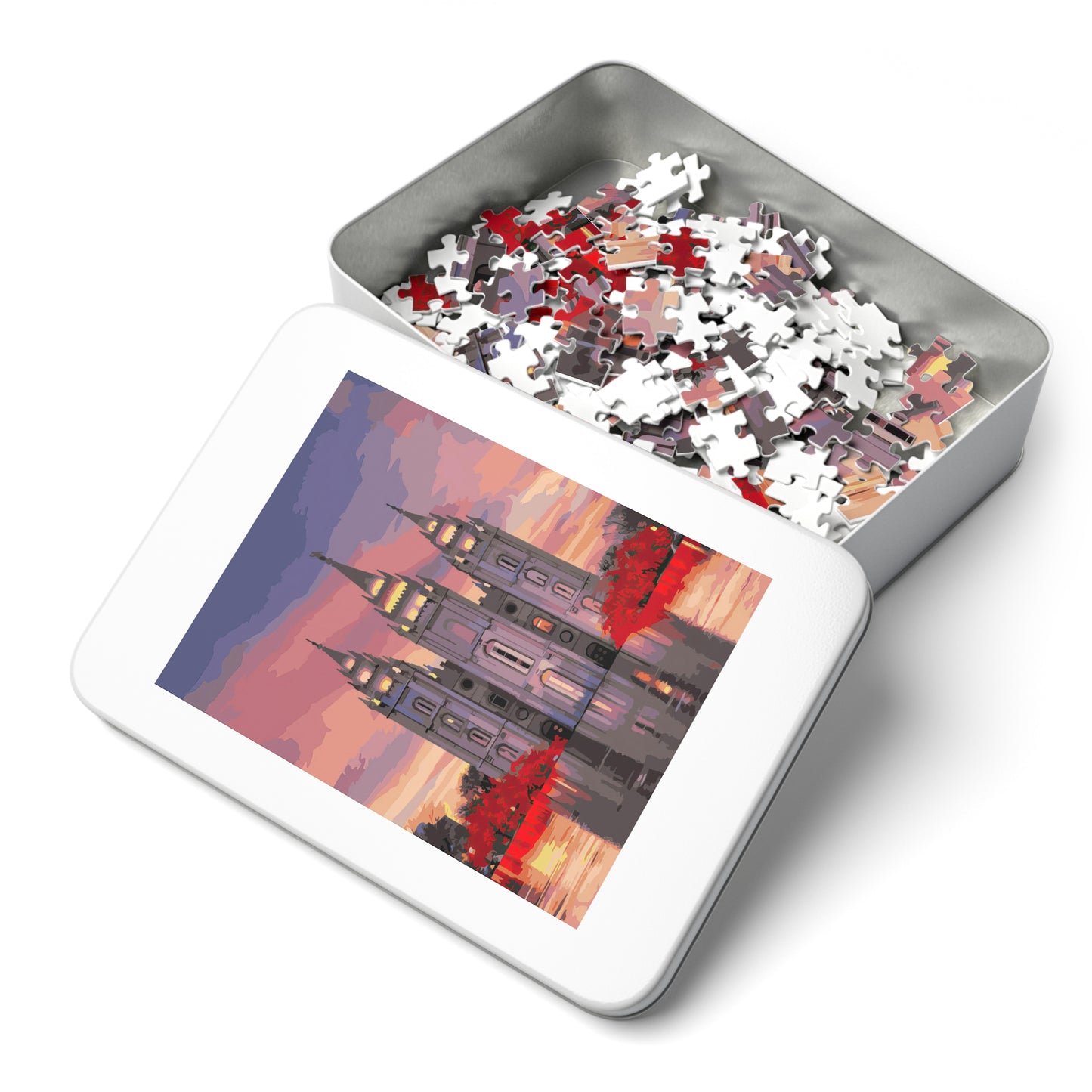 Salt Lake City Temple Sunset Puzzle