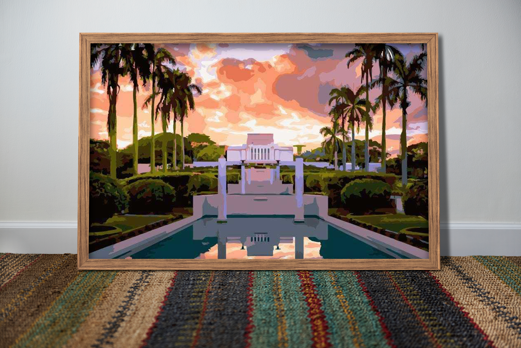 Laie, Hawaii Temple Paint By Numbers Kit