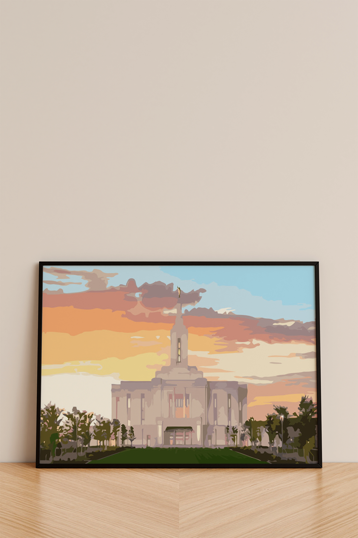 Pocatello Idaho Temple Paint By Numbers Kit