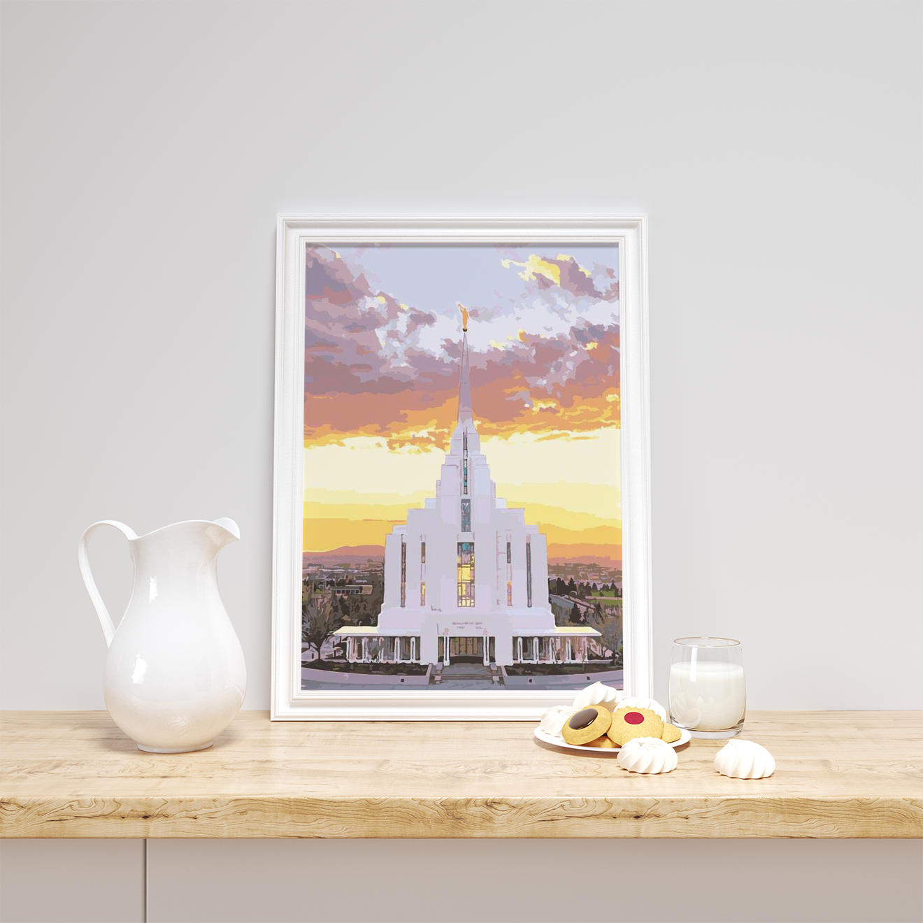 Paint for Saints Rexburg Idaho Temple Paint By Numbers Kit