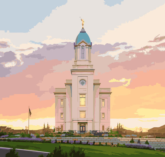 Cedar City Temple Paint By Numbers Kit