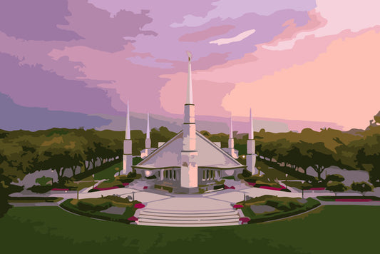 Dallas Temple Paint By Numbers Kit