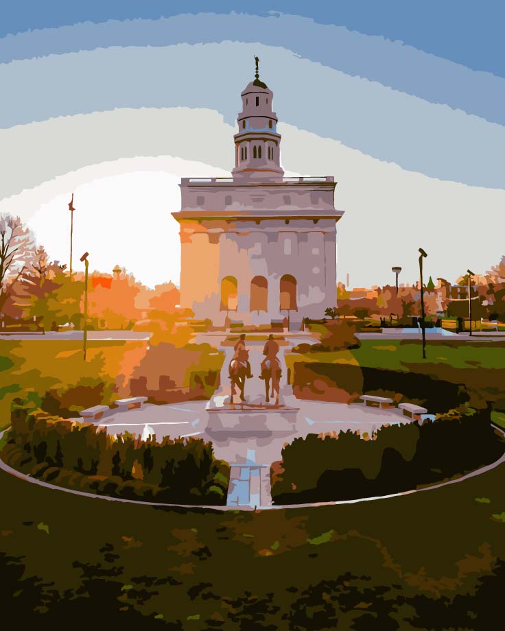 Nauvoo Temple Paint By Numbers - Psaints