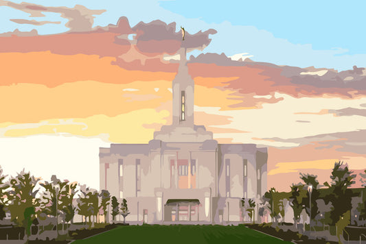Pocatello, Idaho Temple Paint By Numbers Kit