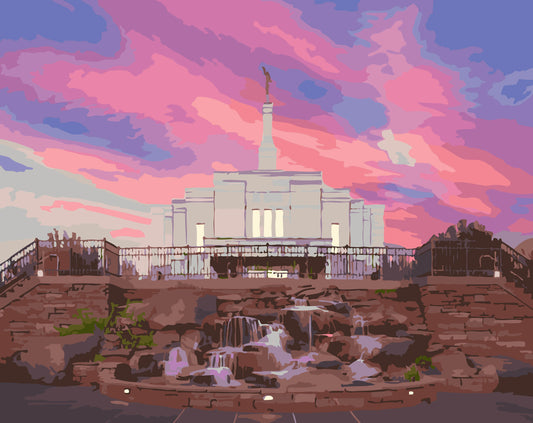 Snowflake, Arizona LDS Temple Paint By Numbers Kit