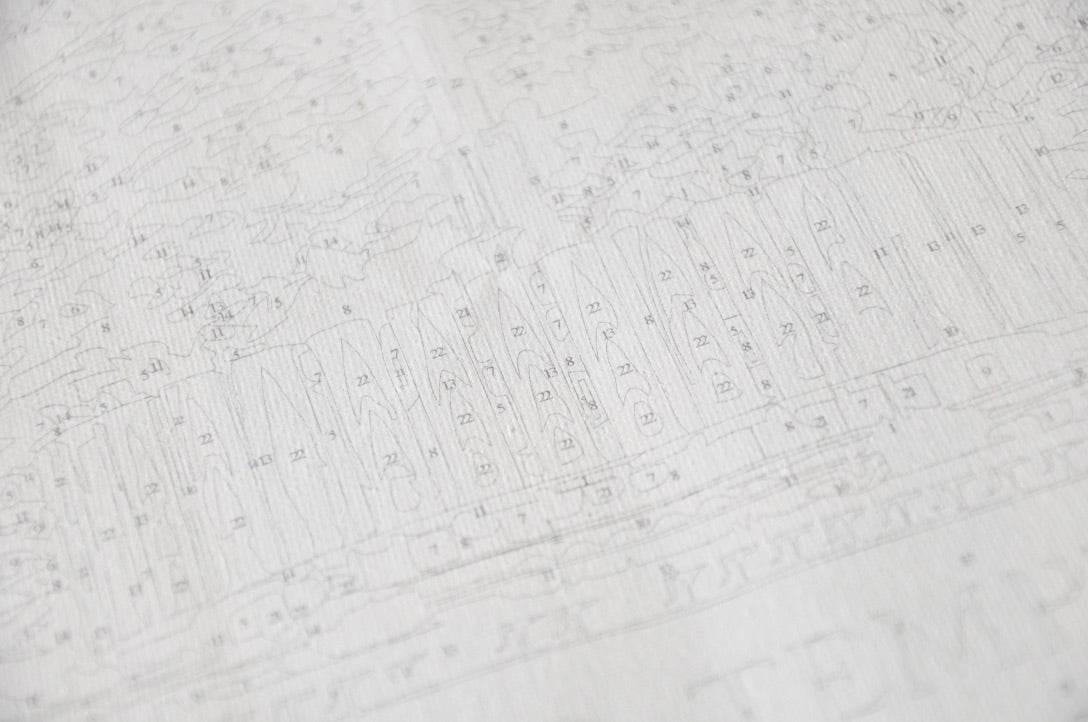 Provo Temple Paint By Numbers 