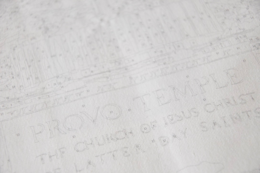 Provo Temple Paint By Numbers Psaints